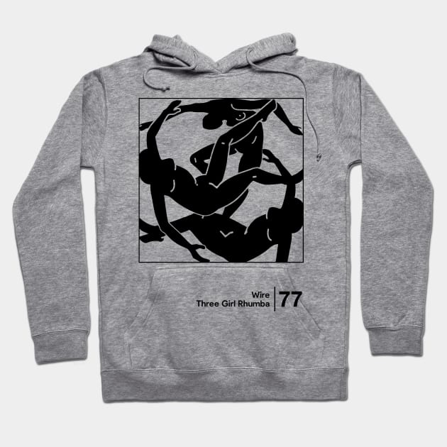 Three Girl Rhumba // Minimalist Graphic Artwork Design Hoodie by saudade